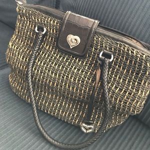 Brighton Straw Shoulder Purse